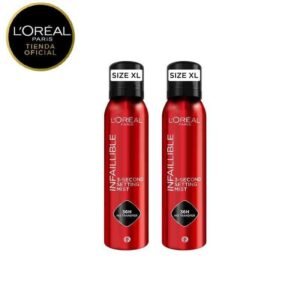 L'ORÉAL PARIS | Set de 3 sprays fijadores de Maquillaje Infaillible, Resistente al Agua, Se mantiene hasta 36h + REGALO 1 lápiz mini Khol