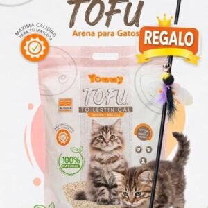 Regalo Extra|Yommy Arena para Gatos  Natural  | Arena Ecológica de Tofu  Ultra Absorbente, de Secado Rápido y sin Polvo  | Arena Biodegradable, Soluble en Agua   | Menos Dispersión, Limpieza Fácil y Olor Fresco  Disponible en 3 o 6 Paquetes y 4 Aromas